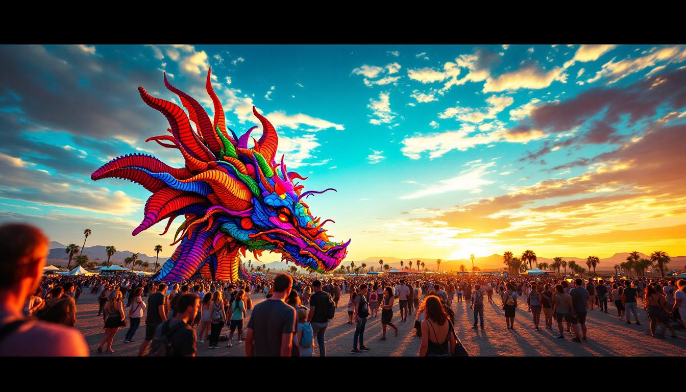 Anti-Israel Protester Tried to Vandalize Art at Coachella — Gravity Had Other Plans