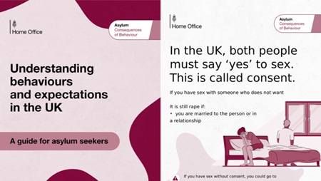 UK Government Prints 9-Page Guide Teaching Asylum Seekers That Rape Is Wrong